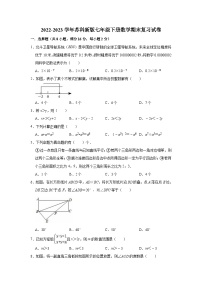 2022-2023学年苏科新版七年级下册数学期末复习试卷(含答案)