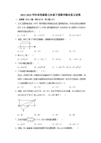 2022-2023学年苏科新版七年级下册数学期末复习试卷(含答案)