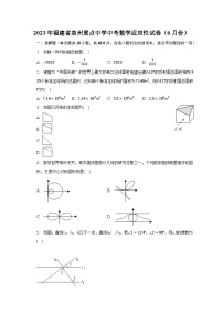 2023年福建省泉州重点中学中考数学适应性试卷（6月份）
