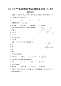 2022-2023学年湖北省武汉市武昌区拼搏联盟七年级（下）期中数学试卷(含解析）