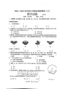 2023年江苏省淮安市金湖县中考三模数学试卷