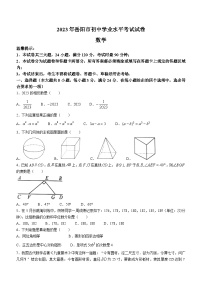 2023年湖南省岳阳市中考数学真题(无答案)