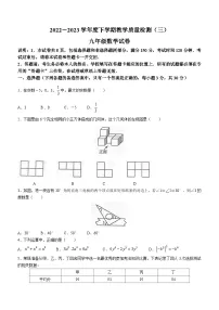 2023年辽宁省抚顺市清原满族自治县中考三模数学试题(含答案)