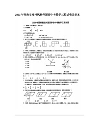 2023年河南省郑州枫杨外国语中考数学三模试卷及答案