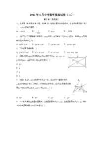 安徽省定远中学2023届九年级5月中考模拟（二）数学试卷(含解析)