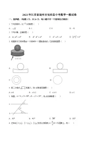 江苏省扬州市宝应县2023届九年级中考一模数学试卷(含解析)