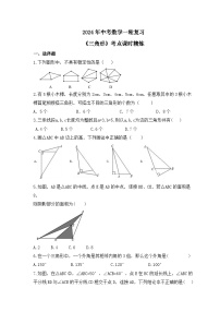 2024年中考数学一轮复习《三角形》考点课时精炼(含答案)