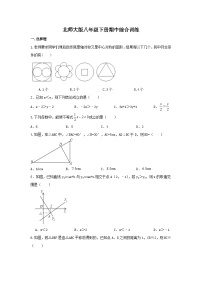 北师大版八年级下册数学期中综合训练