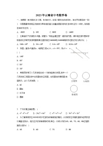 2023年云南省中考数学卷（含解析）