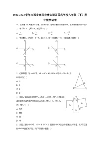 2022-2023学年江西省南昌市青山湖区雷式学校八年级（下）期中数学试卷（含解析）