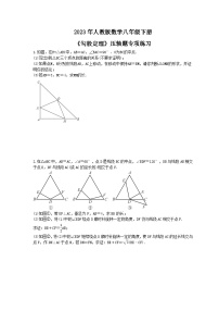 2023年人教版数学八年级下册《勾股定理》压轴题专项练习(含答案)