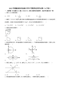 2023年福建省泉州实验中学中考模拟数学试题(6月份)
