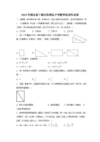 2023年湖北省十堰市张湾区中考数学适应性试卷(含解析 )