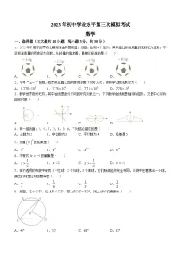 2023年广东省东莞市中考三模数学试题(含答案)