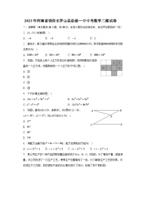 2023年河南省信阳市罗山县彭新镇一中中考数学二模试卷（含答案）