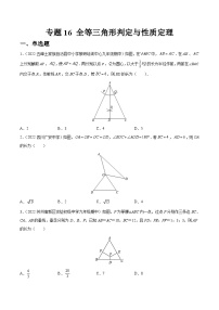 专题16 全等三角形判定与性质定理（练透）-【讲通练透】中考数学一轮（全国通用）（学生版）