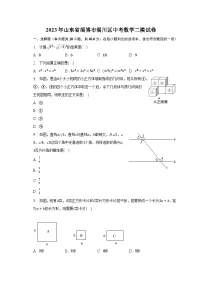 2023年山东省淄博市淄川区中考数学二模试卷(含解析)