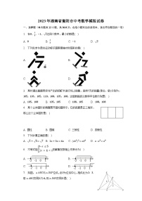 2023年湖南省衡阳市中考数学模拟试卷