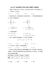2023年广东省东莞中学初中部中考数学三模试卷-普通用卷