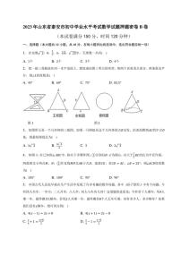 2023年山东省泰安市初中学业水平考试数学试题押题密卷B