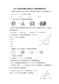 2023年湖北省襄阳市襄州区中考数学模拟试卷(含答案)