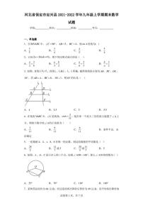 河北省保定市定兴县2021-2022学年九年级上学期期末数学试题