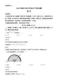 2023年山东省临沂市中考数学真题（解析版）