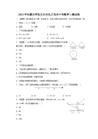 2023年内蒙古呼伦贝尔市扎兰屯市中考数学三模试卷（含解析）