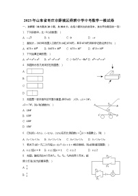 2023年山东省枣庄市薛城区舜耕中学中考数学一模试卷（含解析）