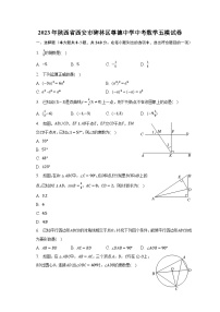 2023年陕西省西安市碑林区尊德中学中考数学五模试卷（含解析）