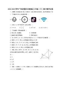 2022-2023学年广东省揭阳市榕城区八年级（下）期中数学试卷（含解析）