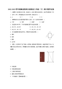 2022-2023学年湖南省株洲市茶陵县八年级（下）期中数学试卷（含解析）