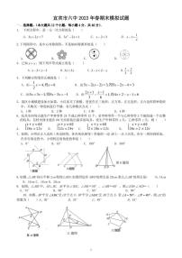 四川省宜宾市第六中学校2022-2023学年七年级下学期数学 期末模拟试题