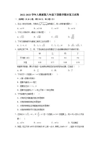 2022-2023学年人教版八年级下册数学期末复习试卷(含答案)