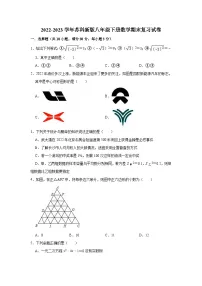 2022-2023学年苏科版八年级下册数学期末复习试卷(含答案)
