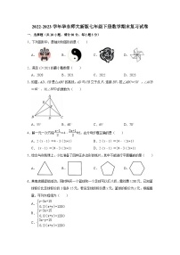 2022-2023学年华东师大版七年级下册数学期末复习试卷（含答案）