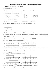 2022--2023学年人教版七年级数学下册期末综合知识检测卷（含答案）