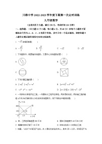 重庆市长寿川维中学校2023届九年级下学期第一次定时训练数学试卷(含解析)