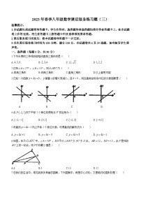 湖南省永州市冷水滩区高峰中学2022-2023学年八年级下学期5月月考数学试题(无答案)