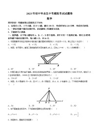 2023年贵州省贵阳市白云区中考二模数学试题（含答案)