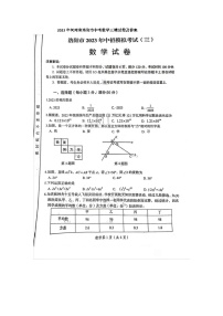 2023年河南省洛阳市中考数学三模试卷(含答案)