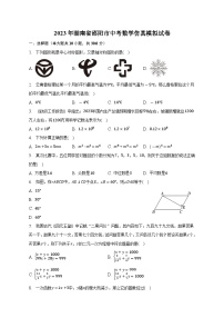 2023年湖南省邵阳市中考数学仿真模拟试卷(含答案)