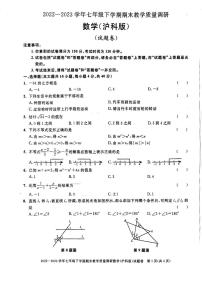 安徽省合肥市庐阳区2022-2023学年下学期七年级数学期末试卷