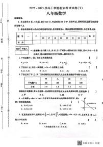 河南省漯河市舞阳县2022-2023学年八年级下学期期末考试数学试题