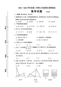 江苏省淮安市淮阴区2022-2023学年七年级下学期期末调研数学试卷