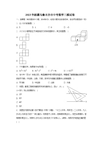 2023年新疆乌鲁木齐市中考数学二模试卷（含解析）