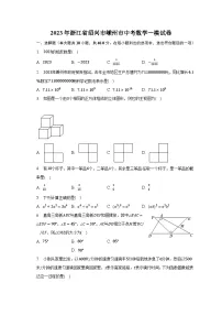 2023年浙江省绍兴市嵊州市中考数学一模试卷(含解析)