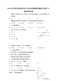 2022-2023学年贵州省毕节市七星关区第四教育集团七年级（下）期中数学试卷（含解析）