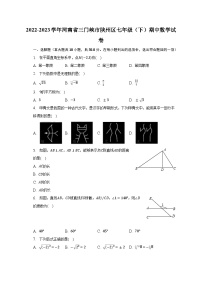 2022-2023学年河南省三门峡市陕州区七年级（下）期中数学试卷（含解析）