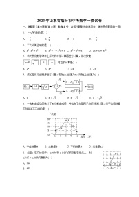 2023年山东省烟台市中考数学一模试卷(含解析）